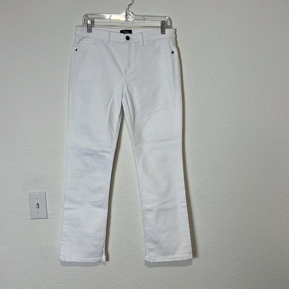 Theory White Split Hem Skinny Fresh Denim Size 31 - Picture 1 of 9